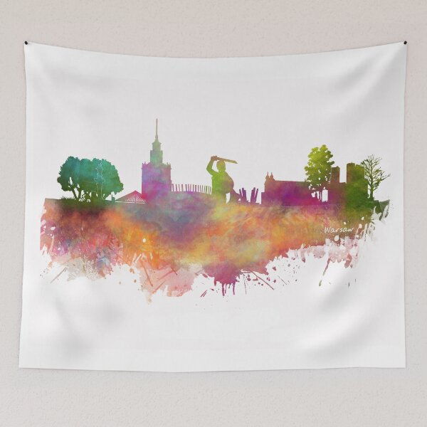 Item preview, Warsaw skyline designed and sold by JBJart.
