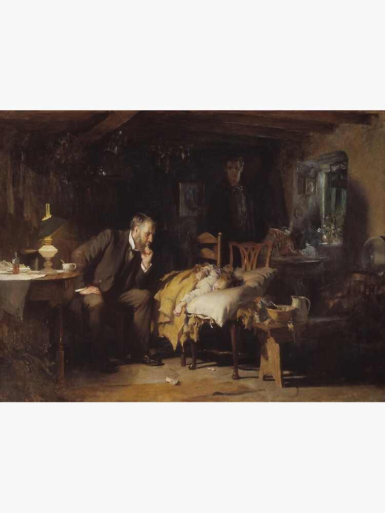 Sir Samuel Luke Fildes's The Doctor Premium Matte Vertical Poster sold ...