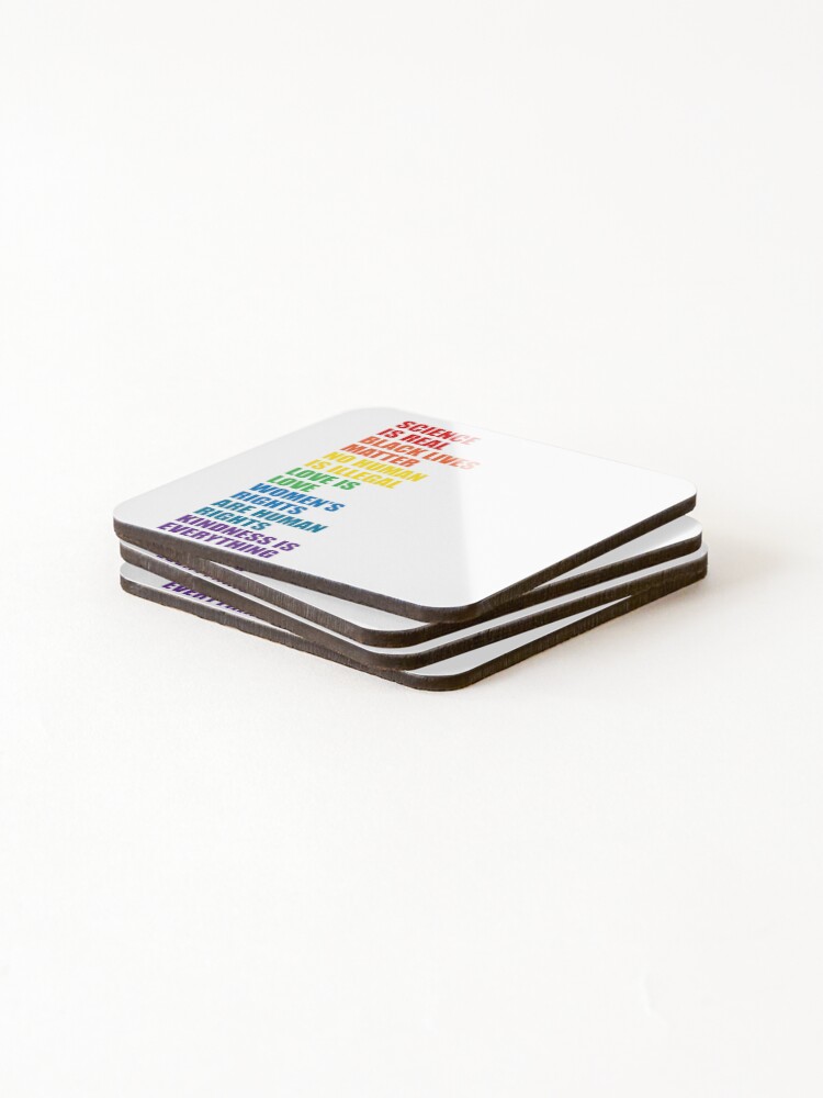 Thumbnail 4 of 5, Coasters (Set of 4), Human Rights designed and sold by Keyur44.