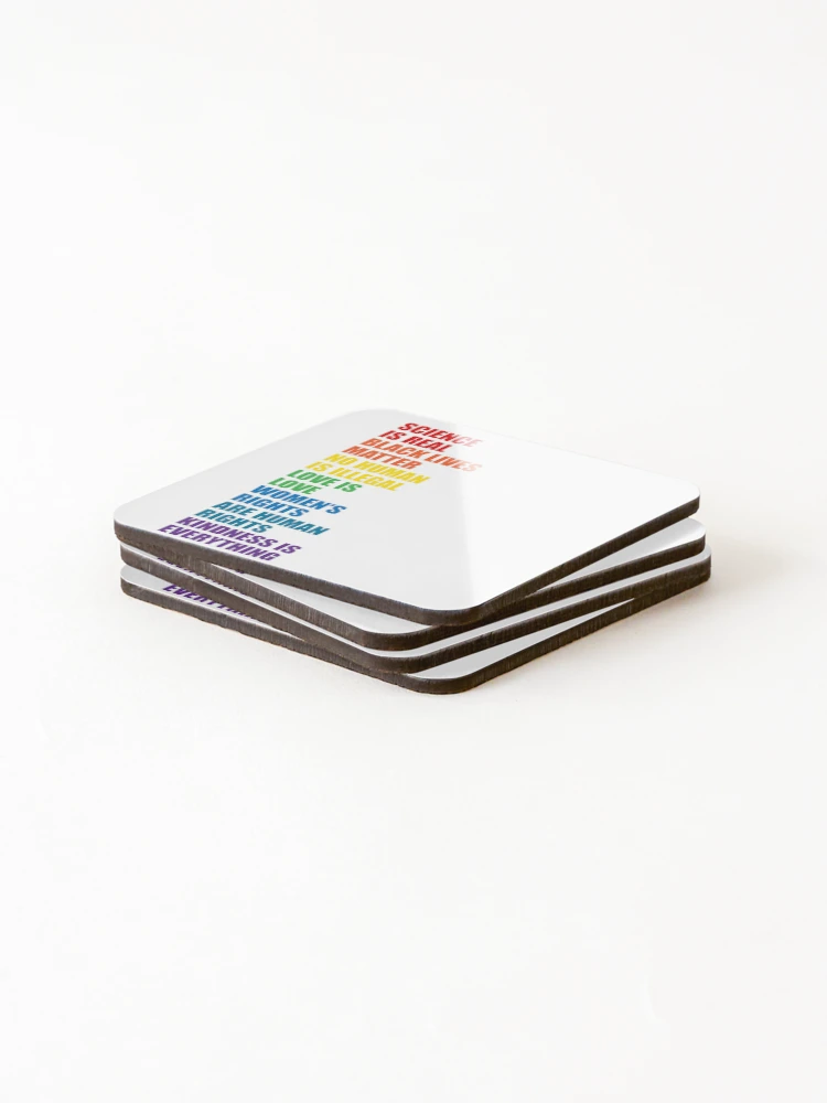 Thumbnail 4 of 5, Coasters (Set of 4), Human Rights designed and sold by Keyur44.
