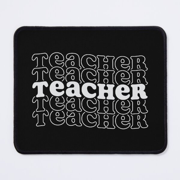 Item preview, Teacher Shirt. Teacher Curvy Text Shirt. Teacher Sticker. Womens Shirt. Black to School Shirt. Trendy Shirt. Gift for Teacher. Retro Shirt. Positive Shirt. Teacher Masks. Coffee Mug Teacher. designed and sold by Aknarin Thika.