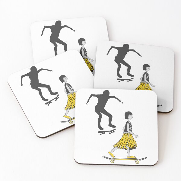 Item preview, Girl Learning to skateboard designed and sold by piedaydesigns.