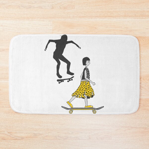 Item preview, Girl Learning to skateboard designed and sold by piedaydesigns.
