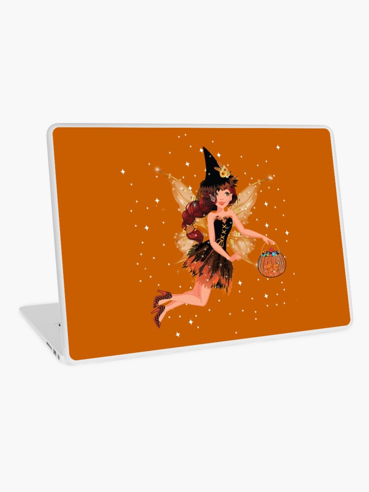 Thumbnail 1 of 2, Laptop Skin, Gigi The Chic Magical Fairy's Halloween Costume™ designed and sold by TeelieTurner.