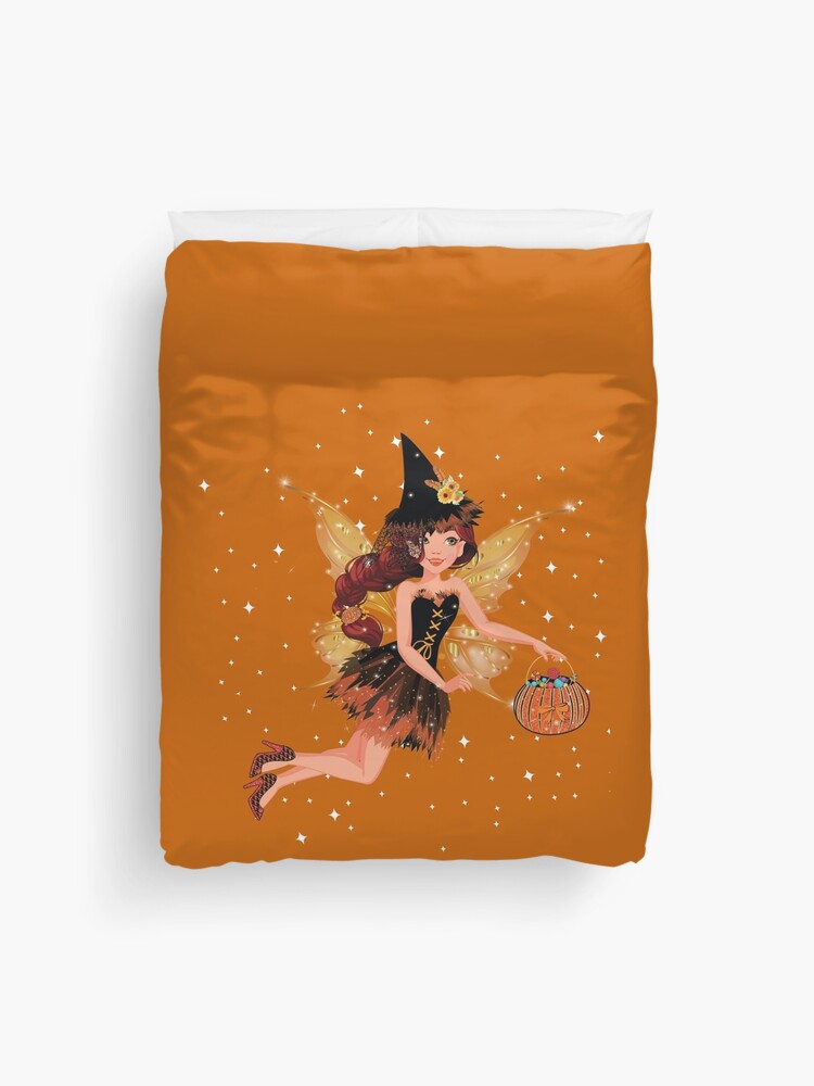 Thumbnail 1 of 2, Duvet Cover, Gigi The Chic Magical Fairy's Halloween Costume™ designed and sold by TeelieTurner.
