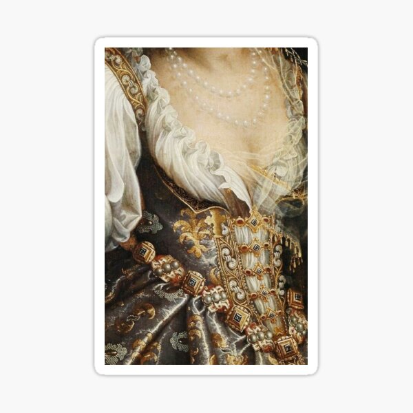 Item preview, Woman Wearing Pearls Renaissance Painting designed and sold by Bellathewilde.
