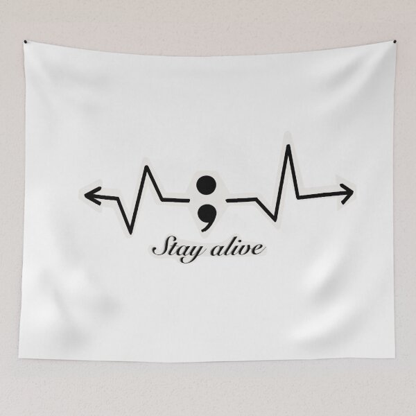 Item preview, stay alive designed and sold by PlantedInHer.