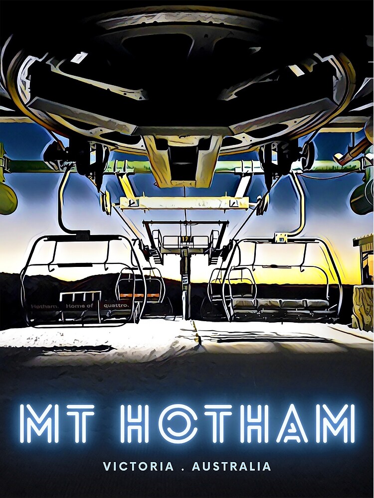 Thumbnail 3 of 3, Art Print, Mt Hotham designed and sold by ajdesignsau.