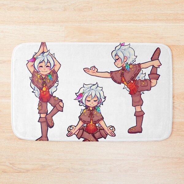 Item preview, Peaceful Yoga Poses with Phoenix designed and sold by InkyArcana.