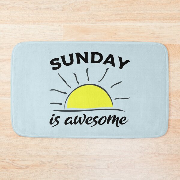 Item preview, Sunday motivational quotes - Sunday is awesome - Motivational quotes designed and sold by Alice-Elgawi.