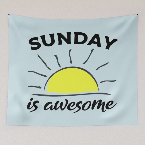 Item preview, Sunday motivational quotes - Sunday is awesome - Motivational quotes designed and sold by Alice-Elgawi.