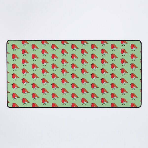 Item preview, Robin print on green designed and sold by LittleBettyMakes.