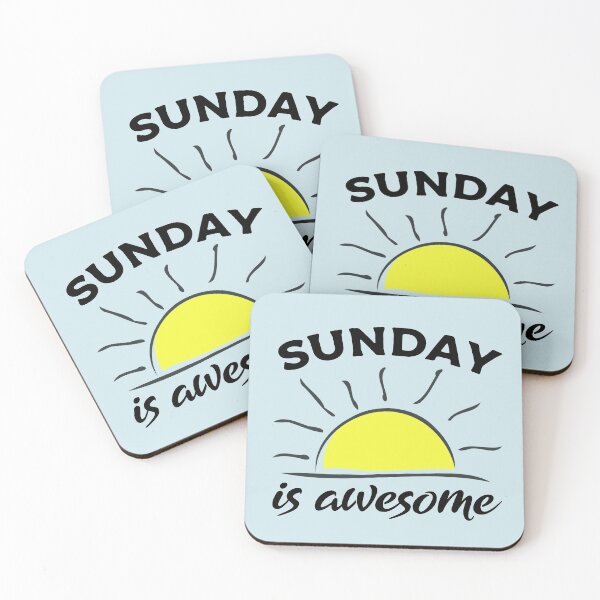 Item preview, Sunday motivational quotes - Sunday is awesome - Motivational quotes designed and sold by Alice-Elgawi.
