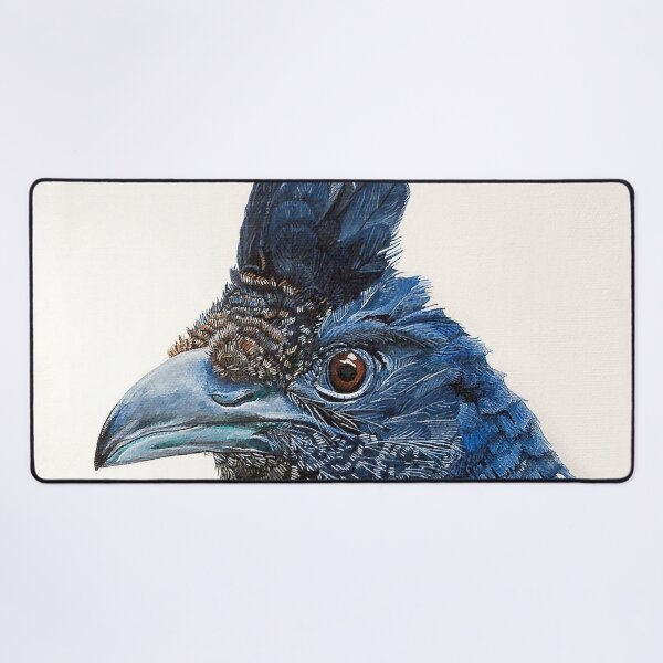 Banded Ground Cuckoo, an Endangered Species Desk Mat