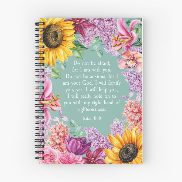 Item preview, Isaiah 41:10 (Floral Sunflower Roses) designed and sold by Paper Bee Gift Shop.