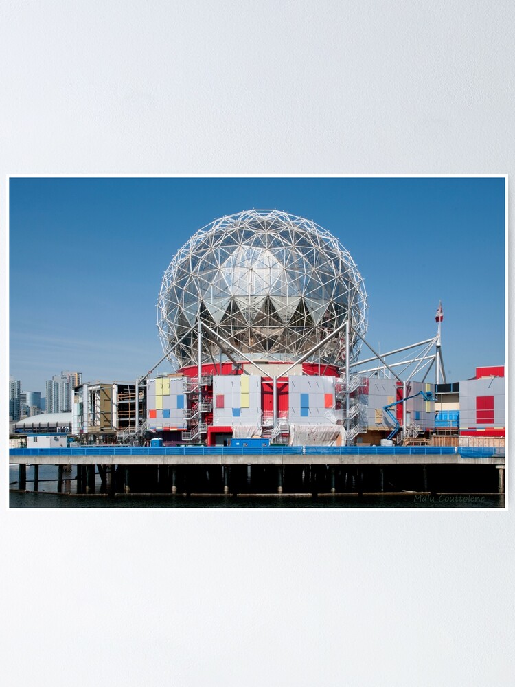 Thumbnail 1 of 3, Poster, Science World in Vancouver, British Columbia, Canada designed and sold by MaluC.