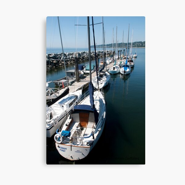 Item preview, Sailboats at the Pier, White Rock, British Columbia, Canada designed and sold by MaluC.