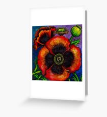 Poppies Greeting Card