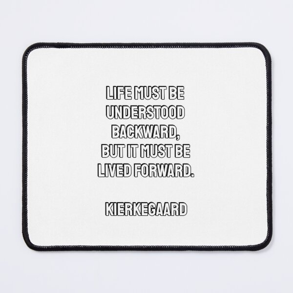 Item preview, Life must be understood backward, but it must be lived forward - Kierkegaard philosophy quotes designed and sold by Inspirationmotivation.