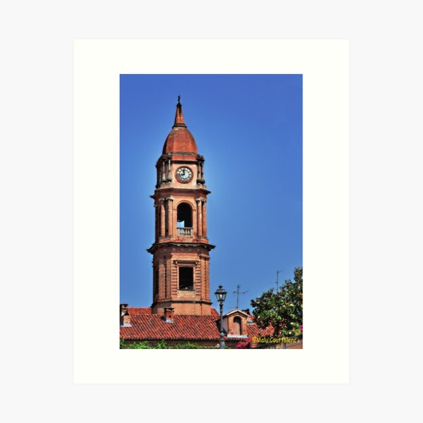 Item preview, Italian Church Bell Tower at the City of Bra Piedmonte, Cuneo, Italy designed and sold by MaluC.