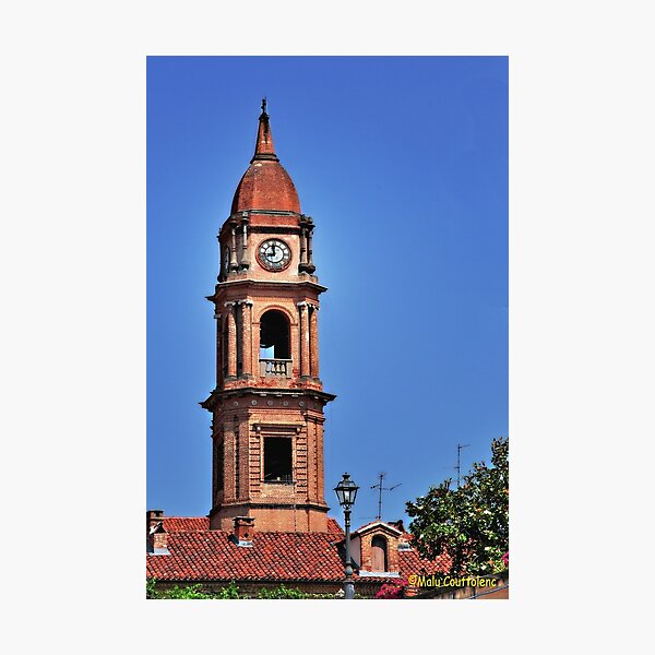 Item preview, Italian Church Bell Tower at the City of Bra Piedmonte, Cuneo, Italy designed and sold by MaluC.