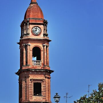 Artwork thumbnail, Italian Church Bell Tower at the City of Bra Piedmonte, Cuneo, Italy by MaluC