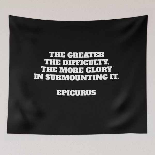 Item preview, The greater the difficulty, the more glory in surmounting it - motivational phrases designed and sold by Inspirationmotivation.