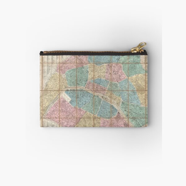 Item preview, Vintage Map of Paris France (1867) designed and sold by BravuraMedia.