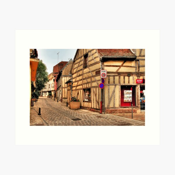 Item preview, Street in Troyes designed and sold by MaluC.