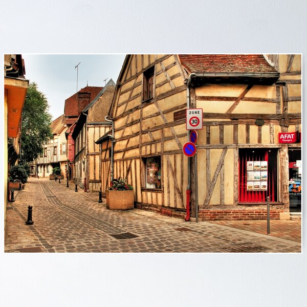 Item preview, Street in Troyes designed and sold by MaluC.