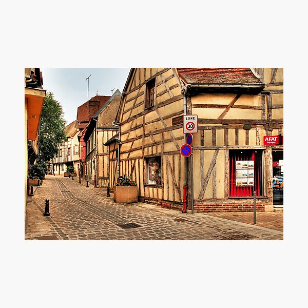 Item preview, Street in Troyes designed and sold by MaluC.