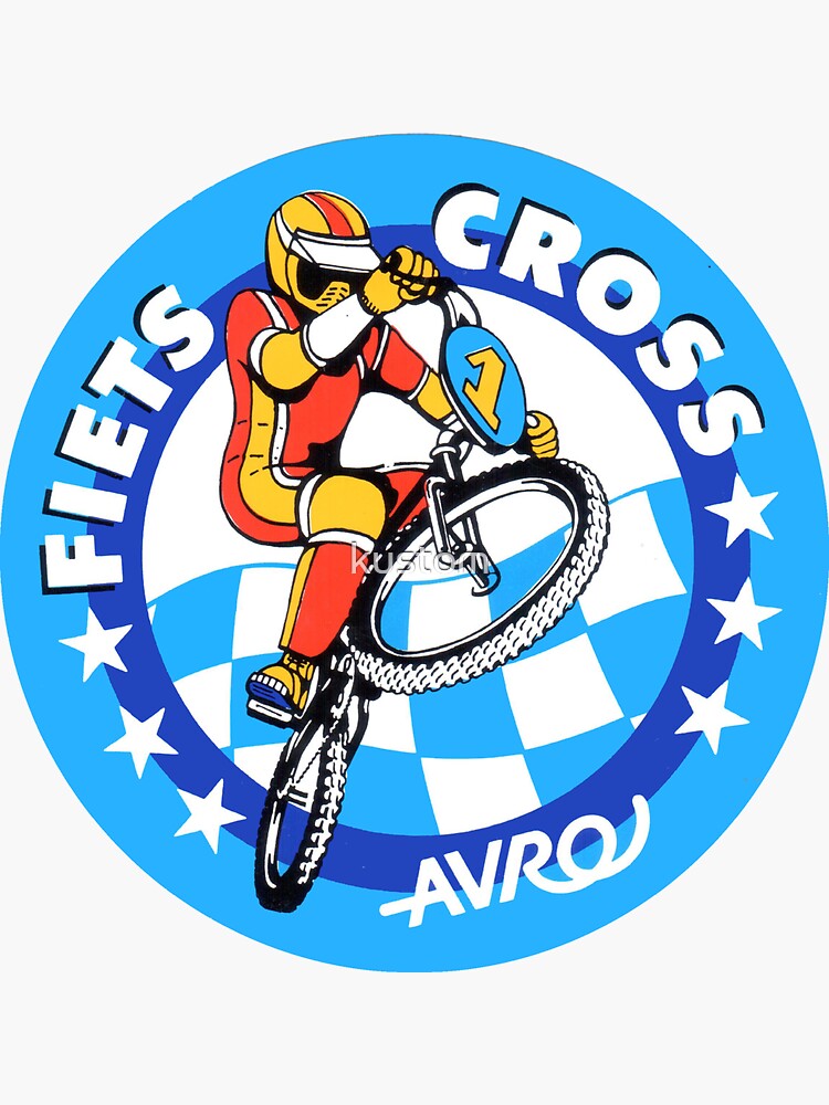 "Vintage Dutch BMX decal" Sticker by kustom Redbubble