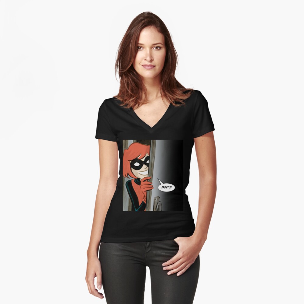 Item preview, Fitted V-Neck T-Shirt designed and sold by colleencoover.