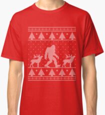 Bigfoot Ugly Christmas Sweater Classic T-Shirt