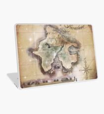 Classic Neverland Map Blanket King Size Laptop Skin