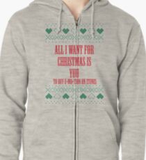 E•MO•TION For Christmas Zipped Hoodie