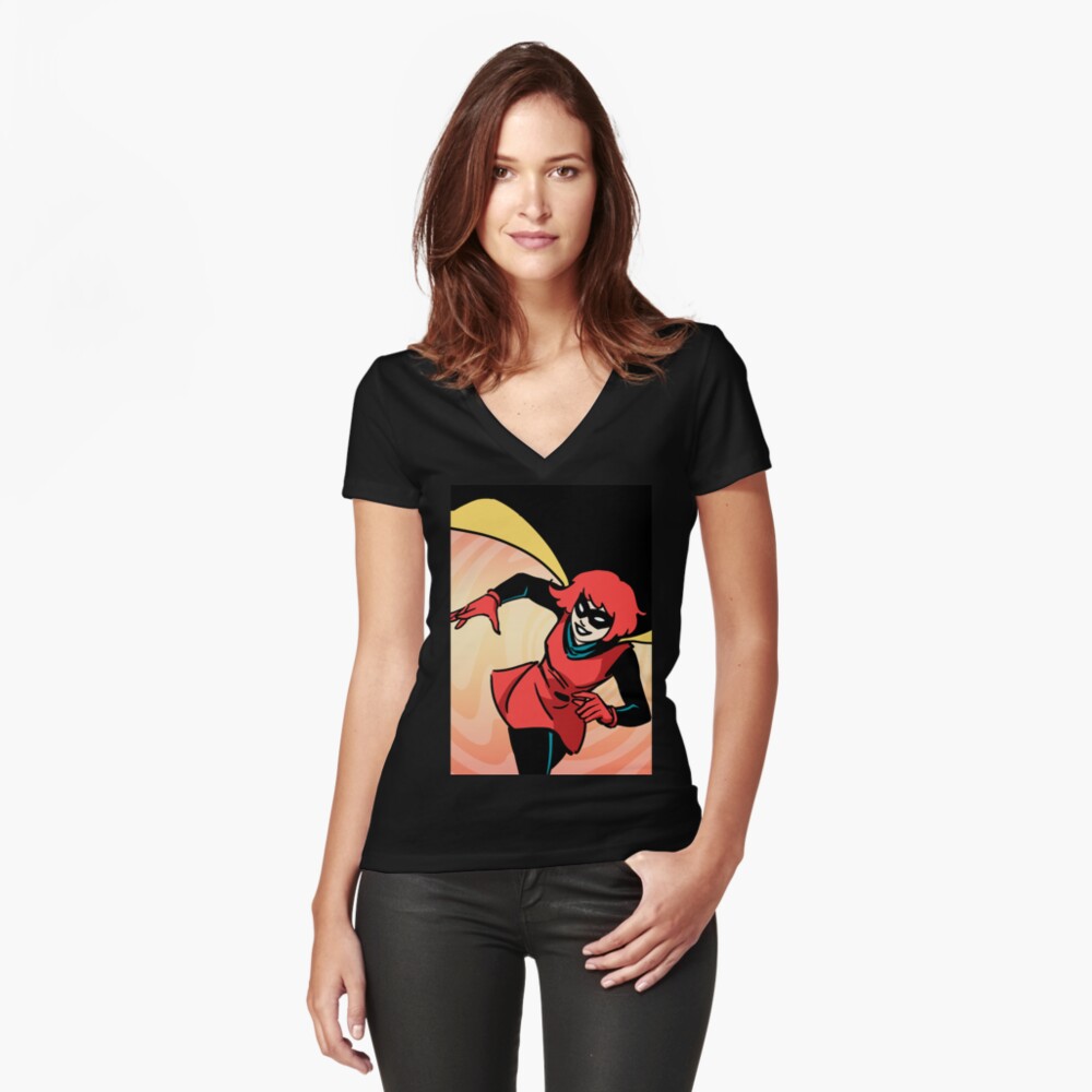 Item preview, Fitted V-Neck T-Shirt designed and sold by colleencoover.