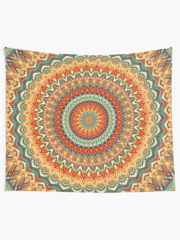 Alternate view of Mandala 159 Tapestry