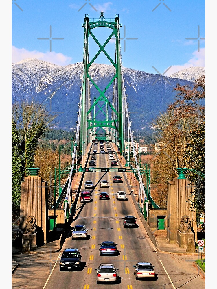 Thumbnail 3 of 3, Poster, Lions Gate Bridge, Stanley Park, British Columbia, Canada designed and sold by MaluC.