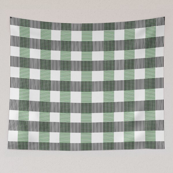 Item preview, Criss Cross Line Pattern in Black and Green designed and sold by Neil Feigeles.