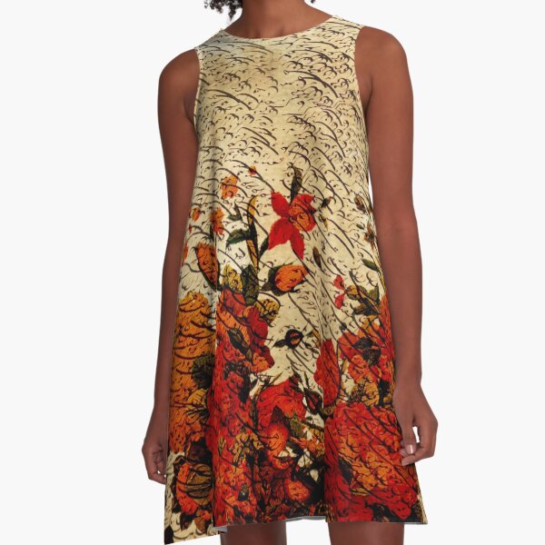 “Classic Calligraphy” 2 A-Line Dress