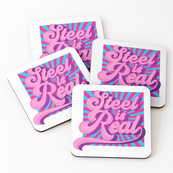 Item preview, Steel Is Real Groovy Retro Style designed and sold by introversation.