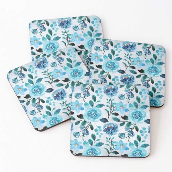 Item preview, Bright Blue Mountain Meadow Roses designed and sold by aprincessinsp.