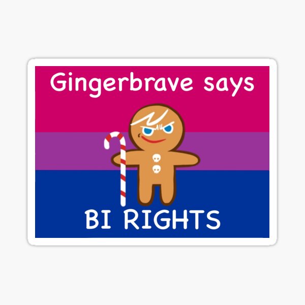 Gingerbrave Bisexual Rights Sticker