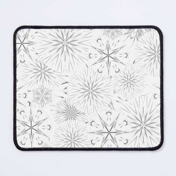 Item preview, Black and White Mandala Geometric Pattern on White Background. designed and sold by wild.geranium.design.