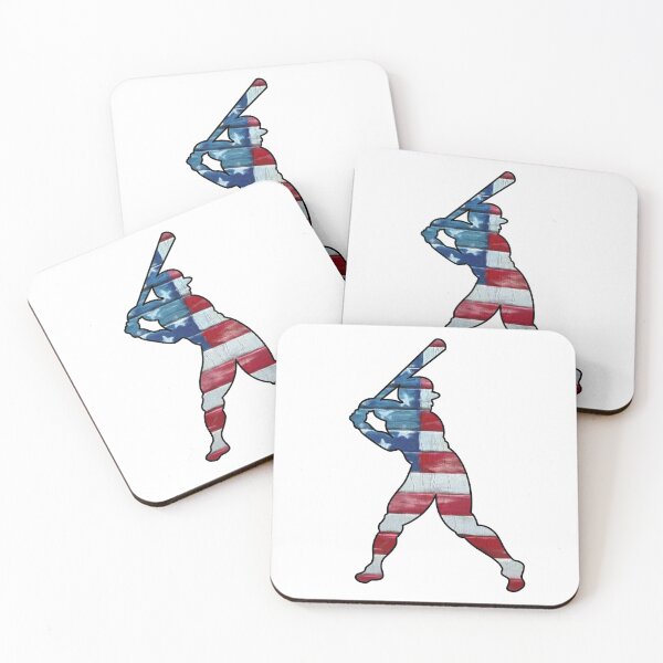 Item preview, American flag baseball sticker  designed and sold by MABbluefields.