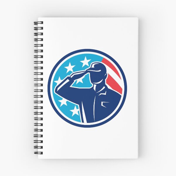 Item preview, American Soldier Serviceman Saluting Flag Circle Retro designed and sold by patrimonio.