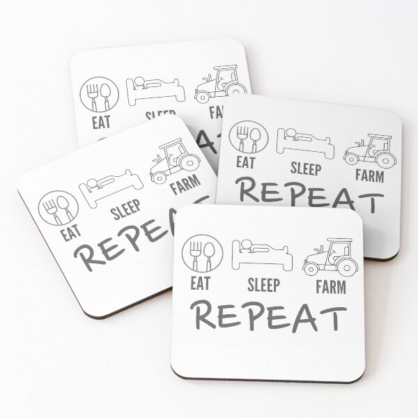 Item preview, EAT SLEEP FARM REPEAT designed and sold by photograpyshop.