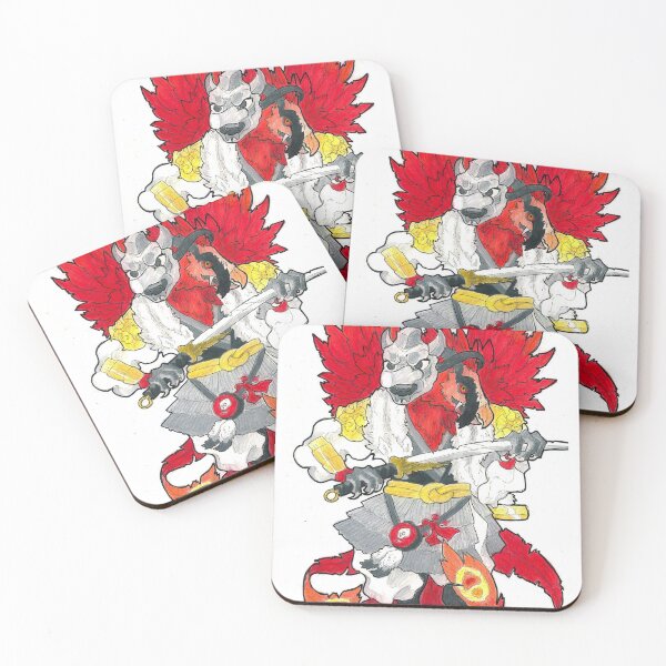 Item preview, Scarlett Tengu designed and sold by The Illustrated Owl.