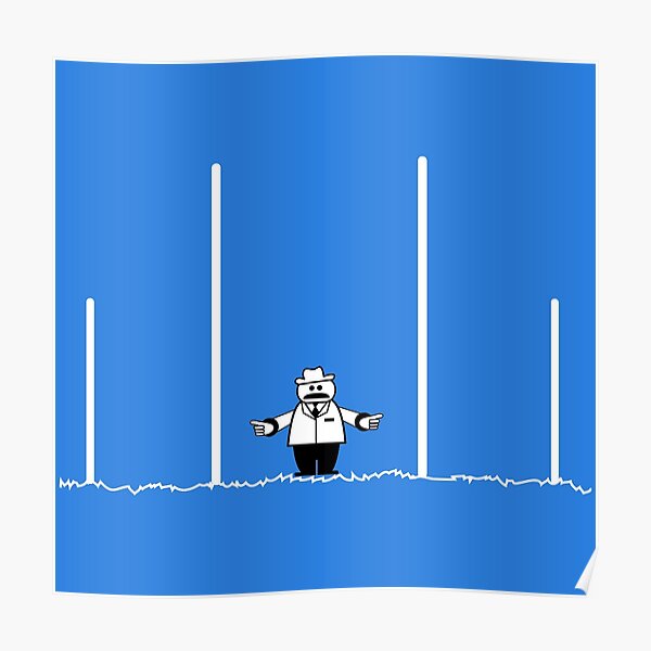 "AFL Football Goal Umpire by Decibel Clothing" Poster for Sale by